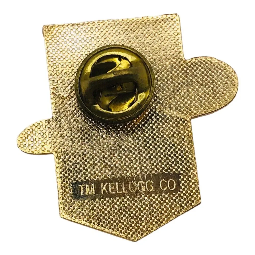 Kelloggs Frosted Mini Wheats 1992 US Bobsled Team Booster Lapel Hat Pin 1.3